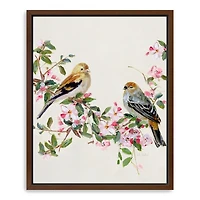 Songbird Duo II Framed Canvas Art Print, 26x32