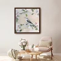 Blushing Birds and Blooms III, 30x30