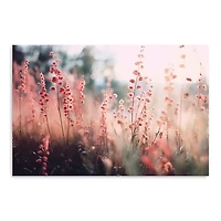 Pink Soft Focus Field Canvas Art Print, 60x40