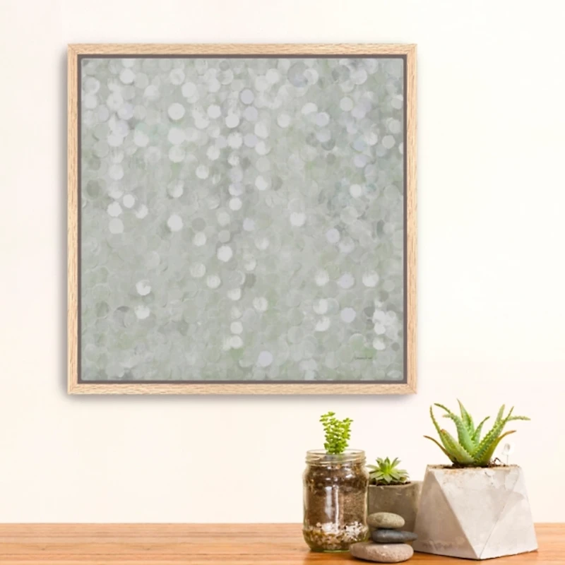 Shimmering Cascade Framed Canvas Art Print