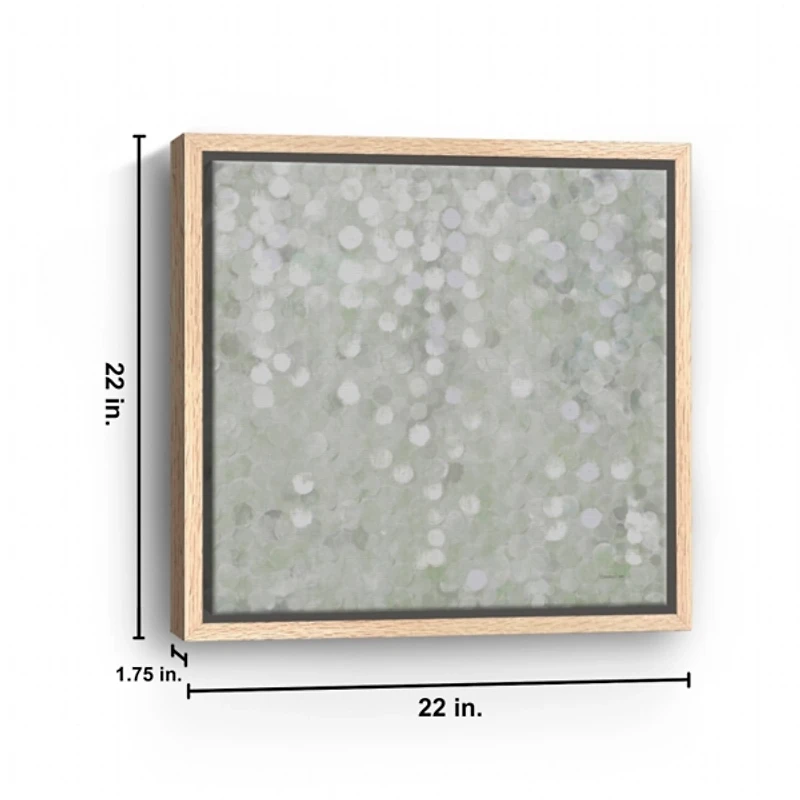 Shimmering Cascade Framed Canvas Art Print