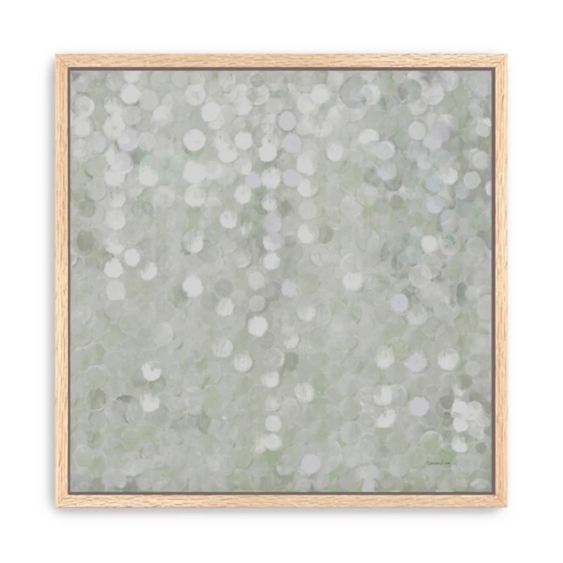 Shimmering Cascade Framed Canvas Art Print