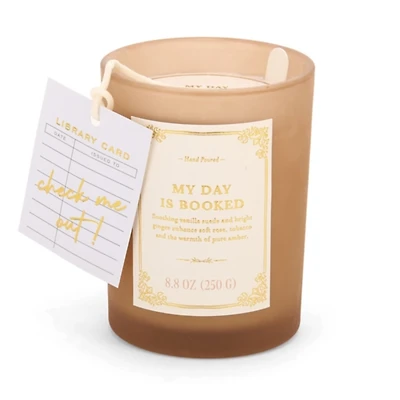 My Day is Booked Book Lover Jar Candle