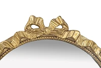 Gold Ribbon Bow Arch Wall Mirror