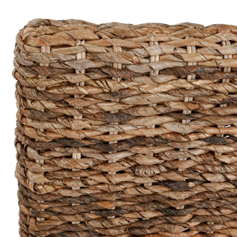 Handwoven Rattan and Wood Dining Chairs, Set of 2