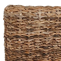 Handwoven Rattan and Wood Dining Chairs, Set of 2