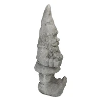 Gray Gardener Outdoor Gnome Statue
