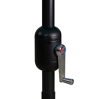 Terracotta Lotus Hand Crank 8 ft. Patio Umbrella