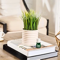 Lifelines Faux Grass Plant Bubble White Diffuser