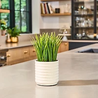 Lifelines Faux Grass Plant Bubble White Diffuser