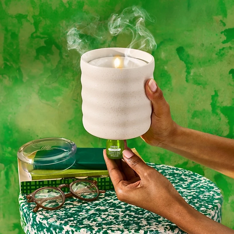 Lifelines Cream Bubble Flameless Candle Diffuser