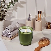 Lifelines Olive Ribbed Flameless Candle Diffuser