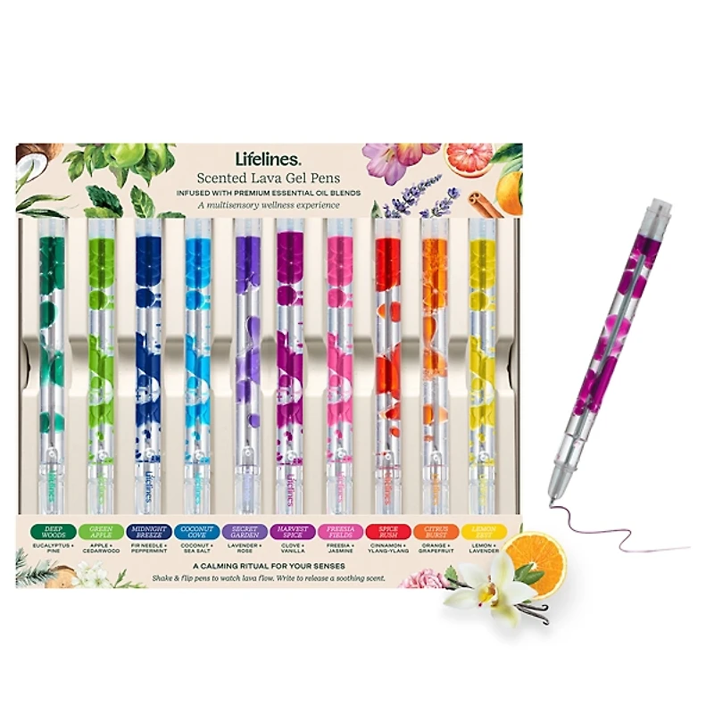 Lifelines Scented Lava Pen 10-pc. Set
