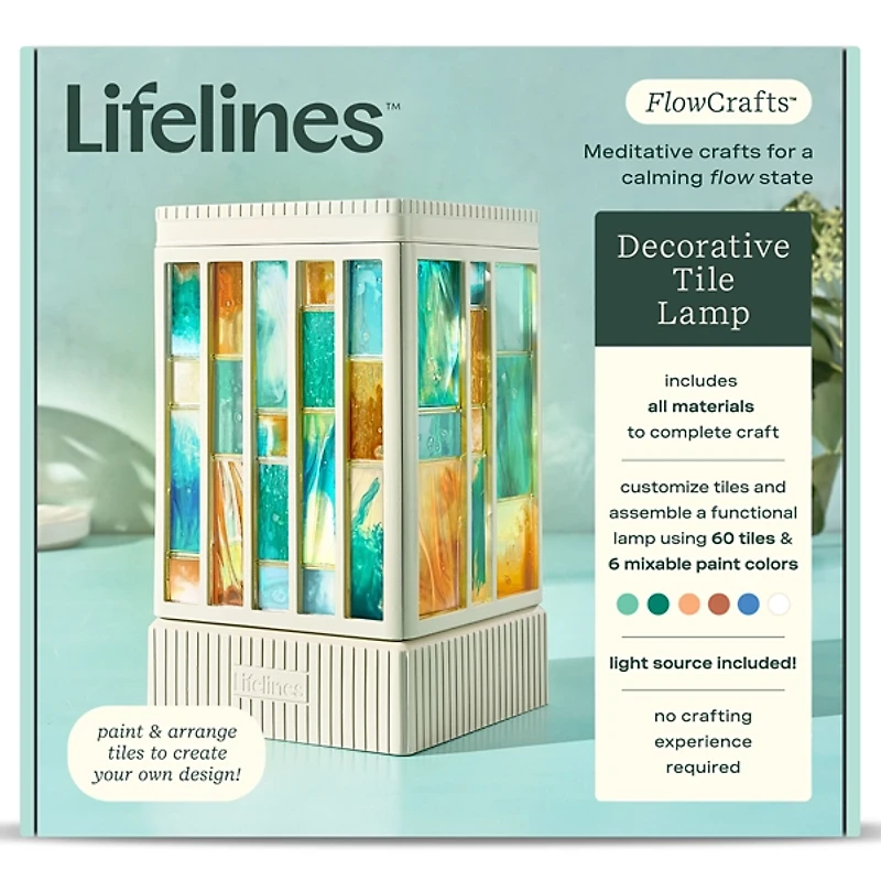 Lifelines FlowCrafts Decorative Tile Lamp Kit