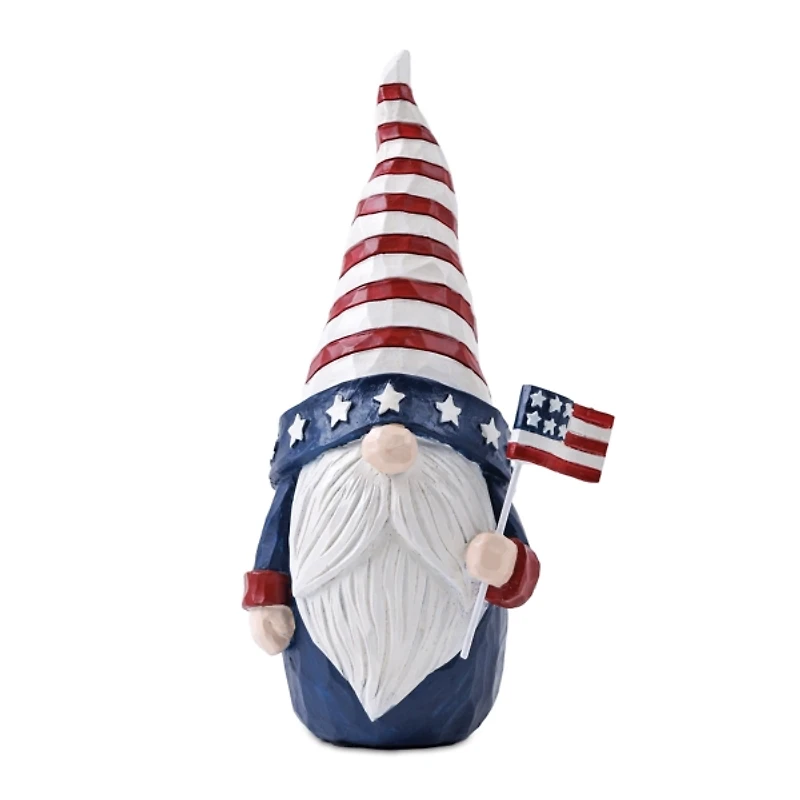 Americana Gnome Figurines, Set of 2
