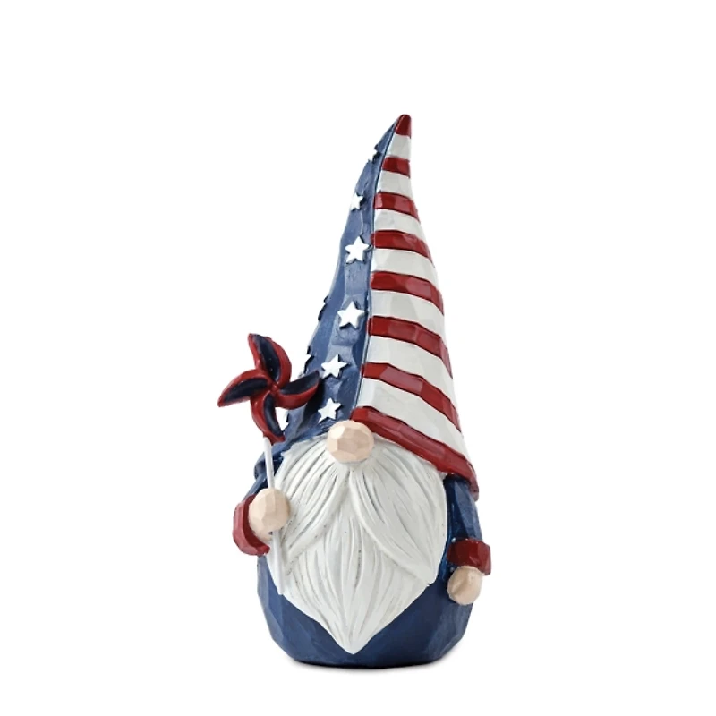Americana Gnome Figurines, Set of 2