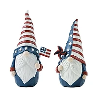 Americana Gnome Figurines, Set of 2
