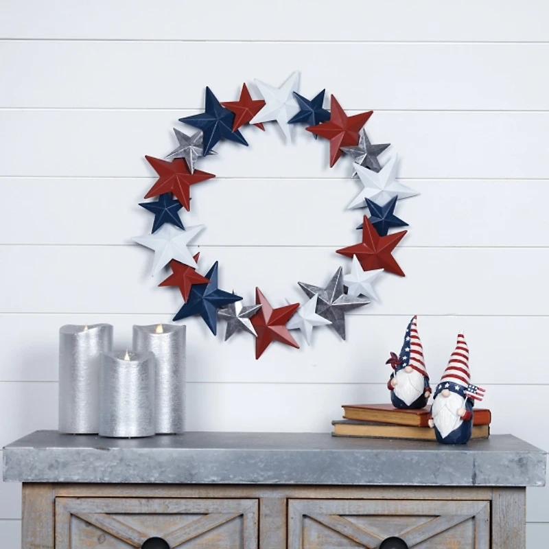 Americana Star Metal Wreath