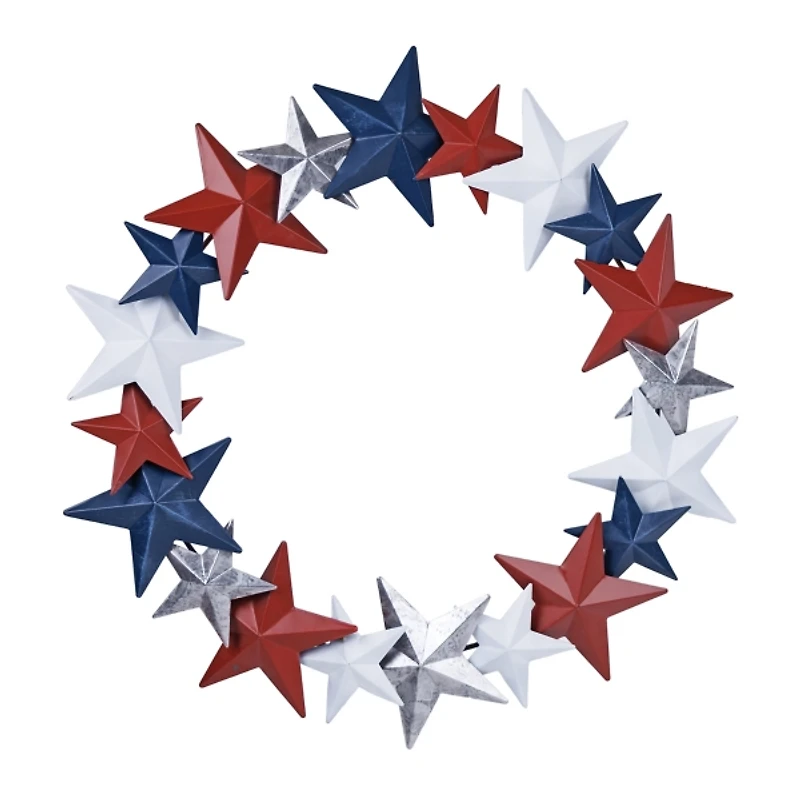 Americana Star Metal Wreath