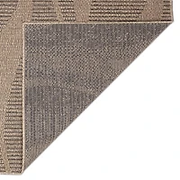 Taupe Rolling Hills Indoor/Outdoor Area Rug, 6x9