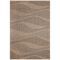 Taupe Rolling Hills Indoor/Outdoor Area Rug, 6x9