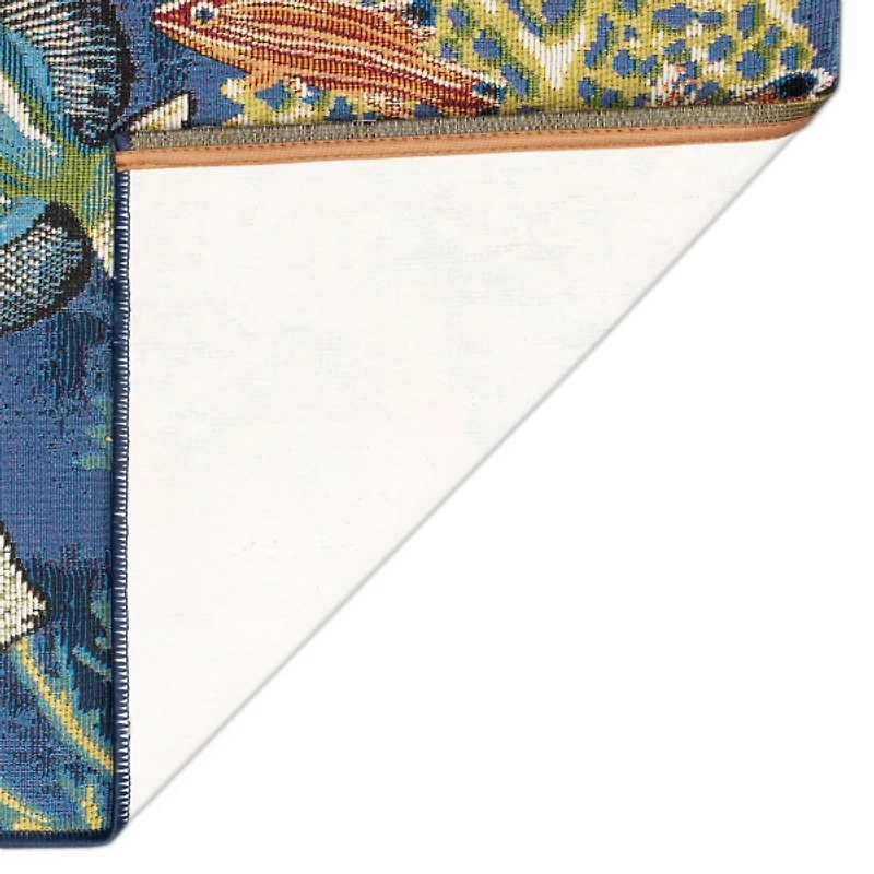 Navy Aquarium Indoor/Outdoor Runner