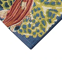 Navy Aquarium Indoor/Outdoor Runner