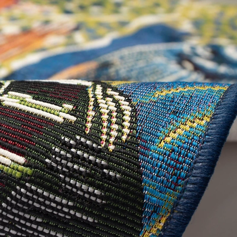 Navy Aquarium Indoor/Outdoor Runner