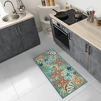 Aqua Marine Life Indoor/Outdoor Runner, 1x4