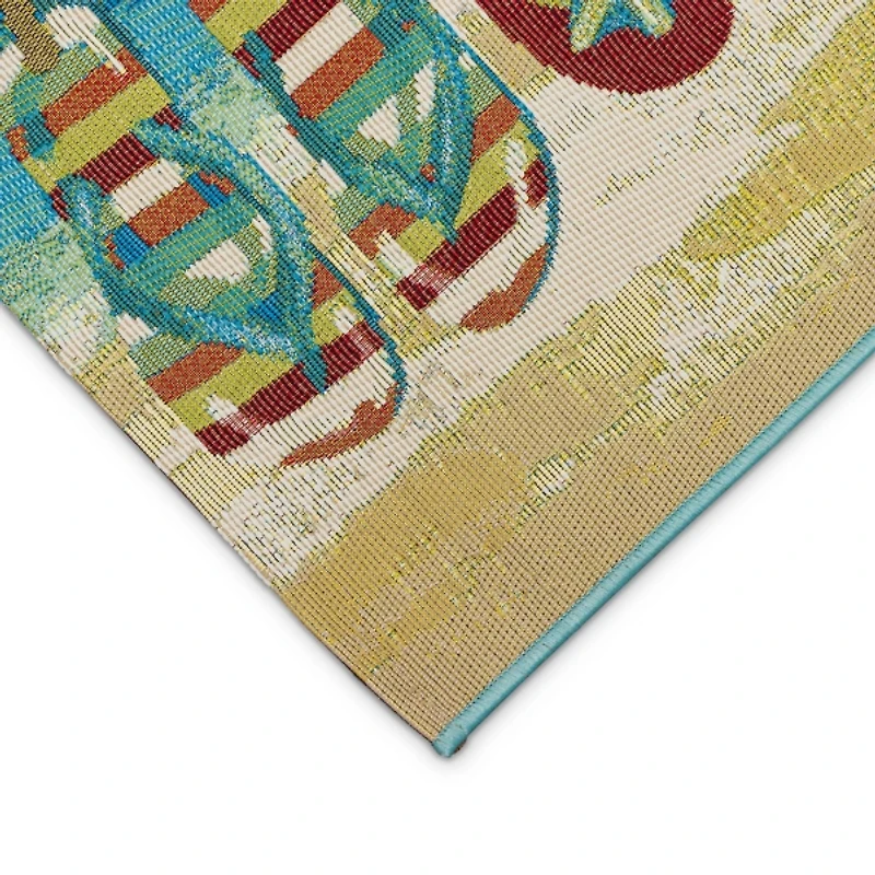 Summer Sandals Indoor/Outdoor Accent Rug, 2x3