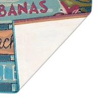 Beach Club Parrots Indoor/Outdoor Runner