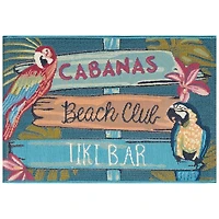 Beach Club Parrots Indoor/Outdoor Accent Rug