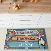 Beach Club Parrots Indoor/Outdoor Accent Rug, 2x3