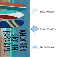 Another Day in Paradise Outdoor Accent Rug, 2x3