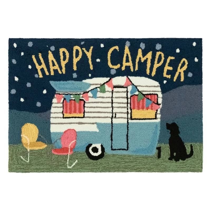Happy Camper Indoor/Outdoor Accent Rug, 2x3