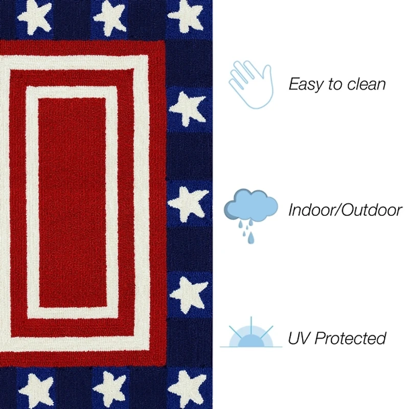 Stars & Stripes Indoor/Outdoor Accent Rug