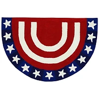 Stars & Stripes Indoor/Outdoor Half Round Rug, 2x3