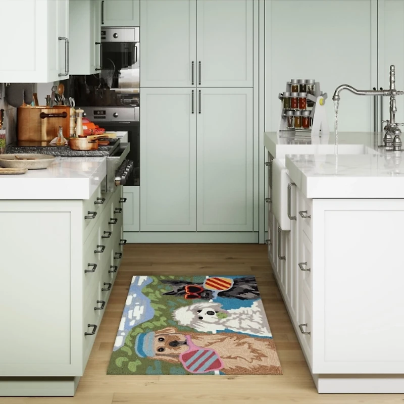 Racket Dogs Indoor/Outdoor Accent Rug