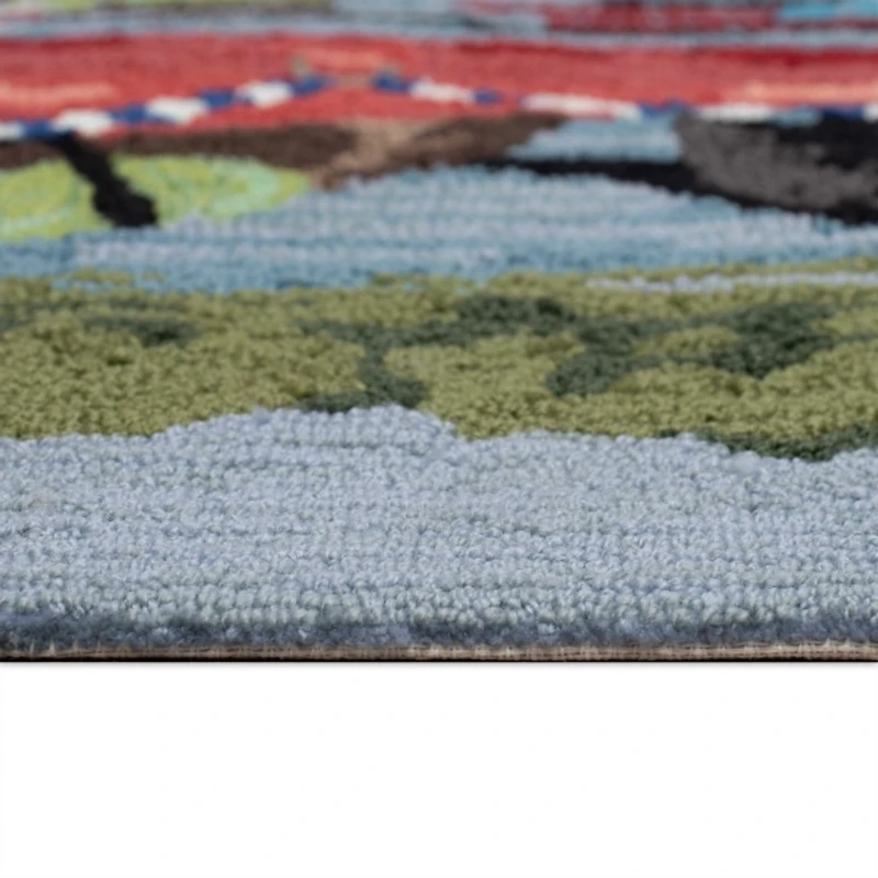 Pups Ahoy Indoor/Outdoor Accent Rug, 1x2