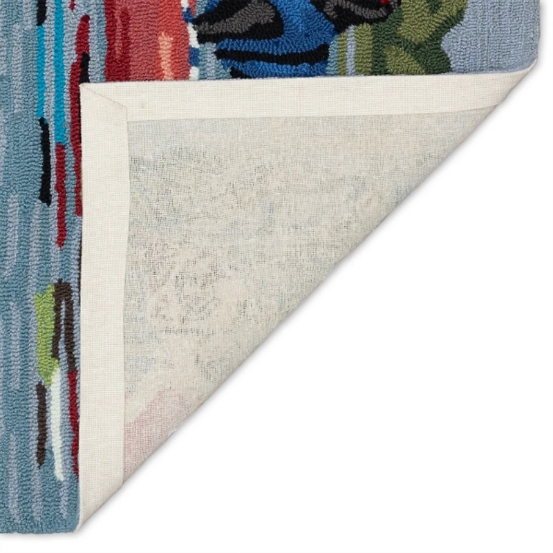 Pups Ahoy Indoor/Outdoor Accent Rug, 2x3