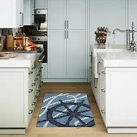 Blue Marine Helm Indoor/Outdoor Accent Rug, 1x2