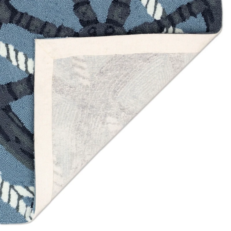 Blue Marine Helm Indoor/Outdoor Accent Rug, 1x2