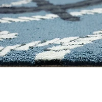Blue Marine Helm Indoor/Outdoor Accent Rug, 1x2