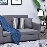 Cabana Gray and Navy Striped Cotton Pillow