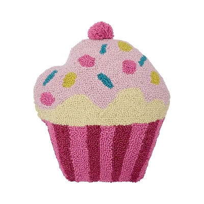 Cupcake Shaped Hooked Pillow