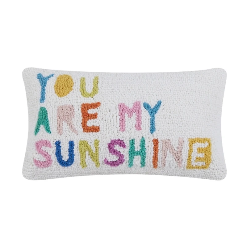 You Are My Sunshine Hooked Lumbar Pillow