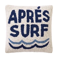 Apres Surf Hooked Wool Pillow