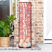 Welcome Easter Eggs Porch Board