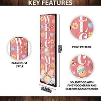 Welcome Easter Eggs Porch Board