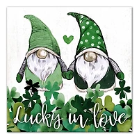 Luck Love Gnomes Canvas Art Print